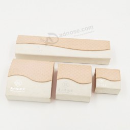 Customized high quality Promotional Silver Printing Kraft Paper Jewelry Box with your logo