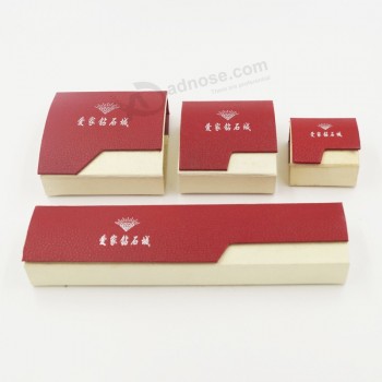 Customized high quality Hot Stamping High Quality Ring Earring Bracelet Jewellery Box with your logo