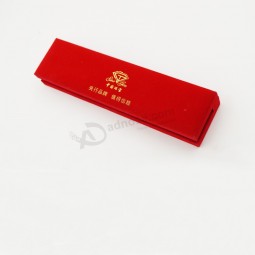 定制高品质出厂价皮革塑料绒布收纳展示首饰盒 (J51-d2)
