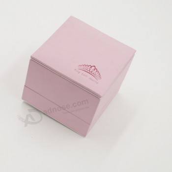 Maßgeschneiderte hochwertige hochwertige handgemachte Prägung Schmuck Schmuck Ring Box (J70-a1)