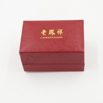 사용자 지정 고품질 중국 제조 업체 벨벳 플라스틱 반지 다이아몬드 상자 (J37-a6)