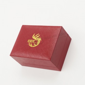 Logo personnaLisé en gros pour La boîte-cadeau d'embaLLage d'anneau pour La promotion (J37-a6)