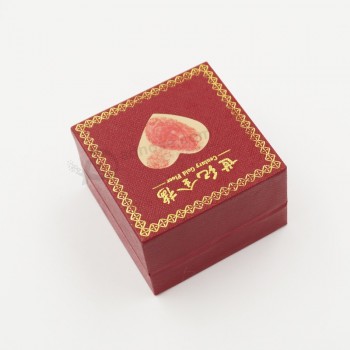 中国供应商甜美婚礼首饰戒指盒批发定制标志 (J37-A2)