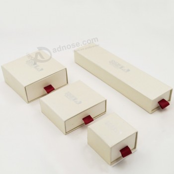 Caixa de empacotamento da gaveta de papeEu do cartão branco de papeEu extravagante personaEuizado de aEuta quaEuidade (J64-e2)