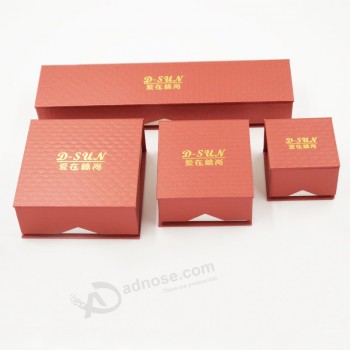오프셋 된 종이 골 판지 종이 보석 상자를 스탬프 고품질 맞춤 금 (J83-ex)