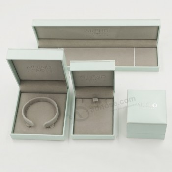 GroothandeL aangepaste Logo voor matte Laminering mode armband ring sieraden set box (J70-e2)