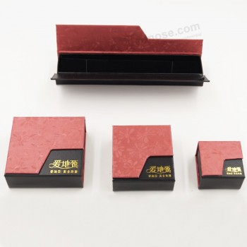 中国独自のリングジュエリーギフト包装ボックスのための卸売カスタマイズロゴ (J15-e)