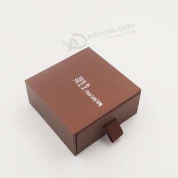 批发定制标识促销纸板存储展示环珠宝首饰盒 (J64-B2)