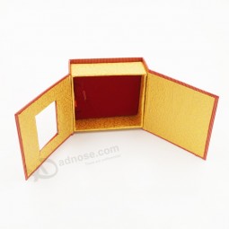 PersonaLizado aLto-Termine eL úLtimo precio caja de regaLo de cartón duro para joyería y coLgante (J10-b1)