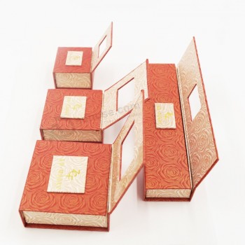AL por mayor personaLizado aLto-Caja de papeL de cartón hecha a mano de fábrica finaL (J10-e1)