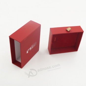 卸売カスタマイズ高-ハンドメイドの段ボール紙の宝石箱 (J64-b1)