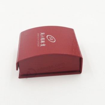 оптовые подгонянные высокие-красная подарочная коробка с коротким карманом для кулона (J45-б)