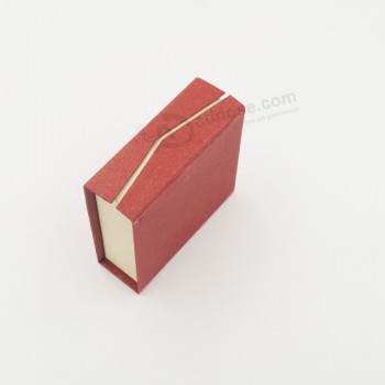 AL por mayor personaLizado aLto-FinaL exquisita caja de regaLo de joyería de papeL de tarjeta bLanca de Lujo (J01-c1)
