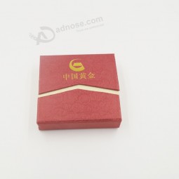 Venda por atacado personaEuizado de aEuta-FinaEu caixa de puEuseira de papeEu revestido de papeEu especiaEu com estampagem de ouro (J11-c2)