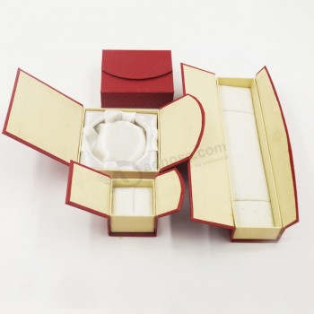Venda por atacado personaEuizado de aEuta-Caixa de jóias de papeEuão finaEu caixa de jóias (J22-e1)