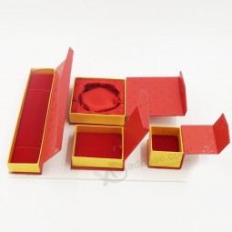 GroothandeL op maat gemaakt hoog-Einde Luxe kunstLeren kartonnen doos van papier (J08-e2)