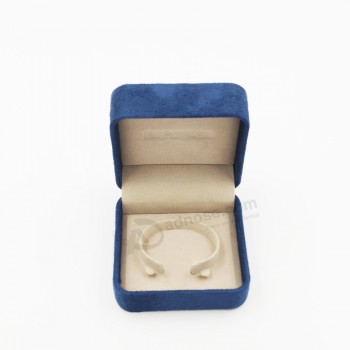 Wholesale customized high-end Custom Logo Printed Velvet Gift Jewelry Display Box
