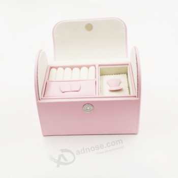 Wholesale customized high-end Marketable Velvet Leather Jewelry Storage Box with your logo