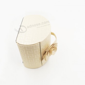 PersonaLizado aLto-FinaL caja de aLmacenamiento de La joyería deL mejor vendedor de La nueva LLegada con La manija de La cinta (J03-f)