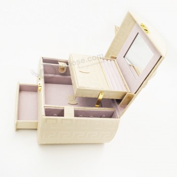 Alta personalizzato-Fine scatola di orologi per gioielli in velluto cassetto best seller (J03-f)
