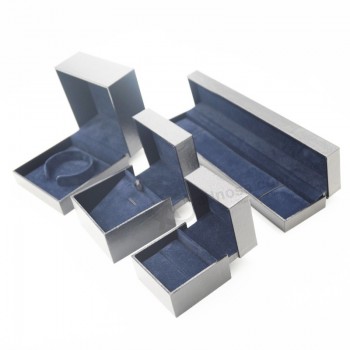 Haut personnalisé-Fin boîte en papier de velours en plastique velours design unique (J112-e)