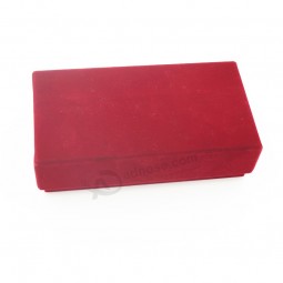 Customized high-end Paper Hard Cardboard Flocking Box for Dual Bangles with your logo