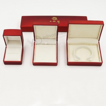 Alta personalizzato-Confezione di gioielli in plastica personalizzata con chiusura a conchiglia (J55-e)