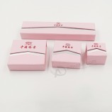 Op maat gemaakt hoog-Einde roze kleur kartonnen geschenkverpakking doos (J11-e3)