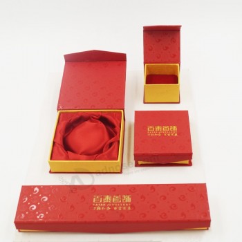 定制高-用热印刷结束花式纸板首饰盒 (学家08-E2)