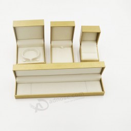 Customized high-end Velvet Leatherette Paper Gift Jewelry Packaging Box with your logo