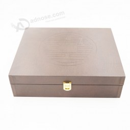 Wholesale customized high quality Eco-Friendly Raw Material Wooden Gift Box with your logo