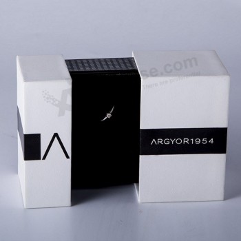 Aangepaste logo kartonnen papier geschenkverpakking sieraden doos