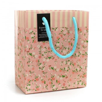 Barato bolso de compras de papel hermoso personalizado para la promoción