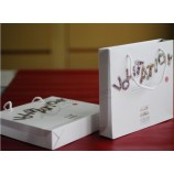 Aanpassen eigen logo papier winkelen geschenkdoos groothandel