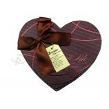 Scatola di cioccolatini con confezione regalo di carta cuore con vendita all'ingrosso di nastri 