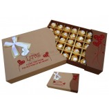 Heet koop groothandel chocolade kraftpapier doos custom