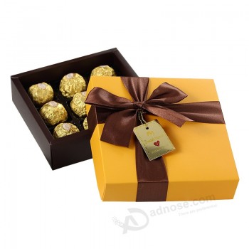 Caixa de embalagem personalizada do presente do papel do sweety caixa de Chocolate. por atacado