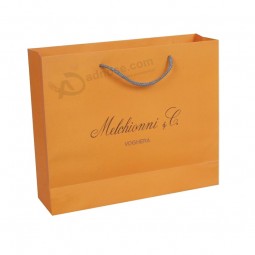 Borsa shopping per abiti di carta con logo stampato all'ingrosso