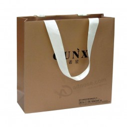 Customize Paper Shopping Bag with Ribbon Wholesale
