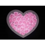 Oem sweety caJa de regalo de la flor de papel de forma de corazón de San Valentín