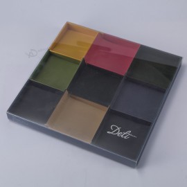 Oem artesanal pvc e caixa de papel caixa de embalagem de doces por atacado