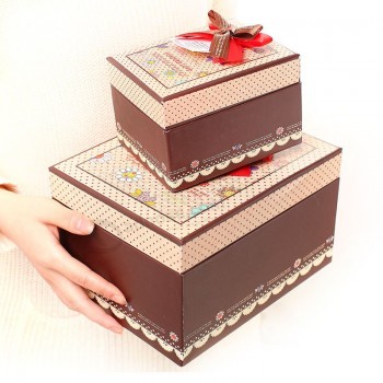 высокое качество пользовательских картона фестиваль подарочной коробке с галстуком-бабочкой