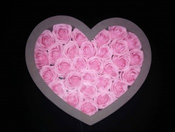 Valentine′s Day Heart Shape Paper Flower Gift Box