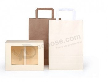 Bolsas de regalo de compras de papel kraft marrón reciclable para Joyería (民族解放阵线-8902)
