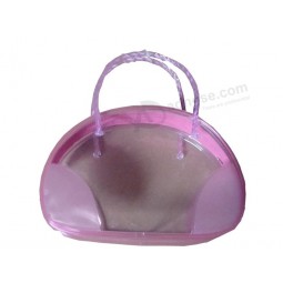Bolsas plásticas claras de encargo de alta calidad de la cremallera del pvc para los cosméticos