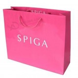 Pink Art Paper Bags for Gift Promotional