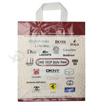 Bolsas de la maniJa del lazo de impresión personalizada para ir de compras (Fll-8302)