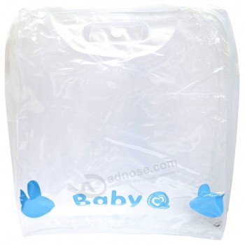 Nuovi arrivi sacchetti di plastica con cerniera in pvc trasparente personalizzato per gli indumenti