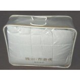 Premium doorzichtige pvc beddengoed quilt plastic tas met handvat (FLP-9402)