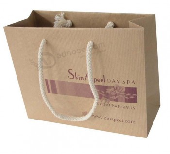 Bolsas de regalo de compras de papel kraft marrón para productos electrónicos (Flp-8909)